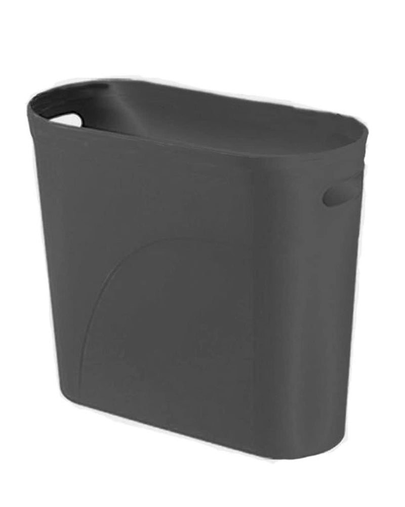 YAZEES Bathroom Small Trash Can, 3 Gallon Slim Plastic, Black - Image 1